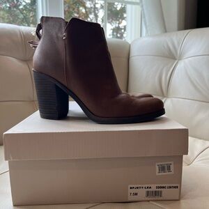 BP Brown Leather Bootie